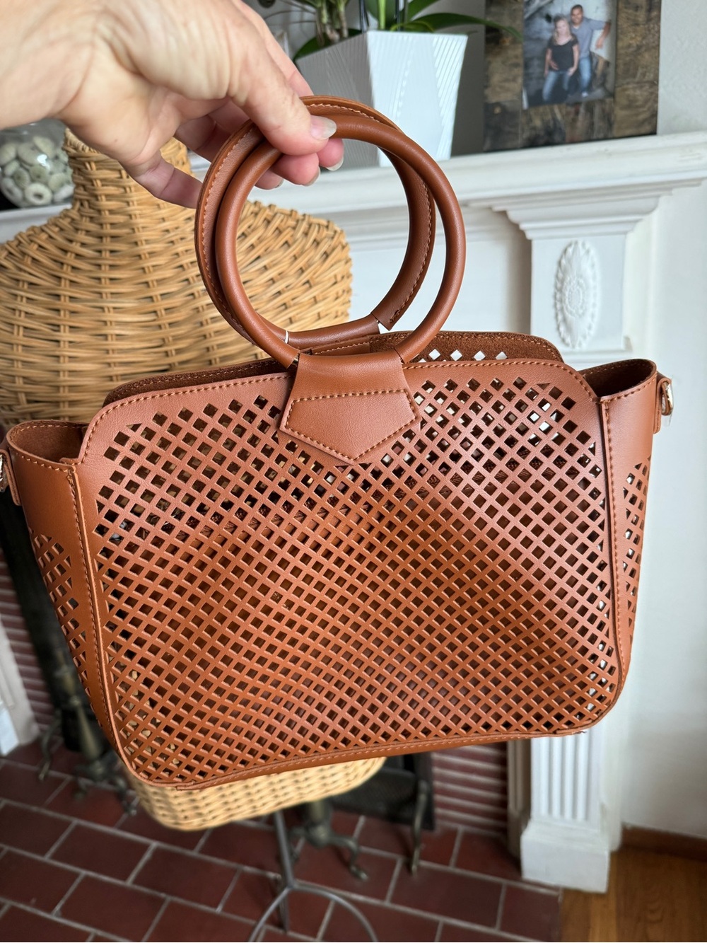 Urban Expressions brown vegan leather tote bag New